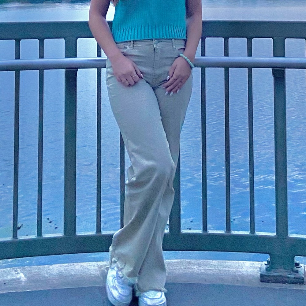 Women’s Tan Flare Jeans